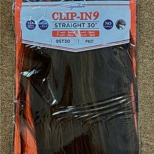 Signature Clip-In9 30" Straight Hair Extensions - Rich Brown